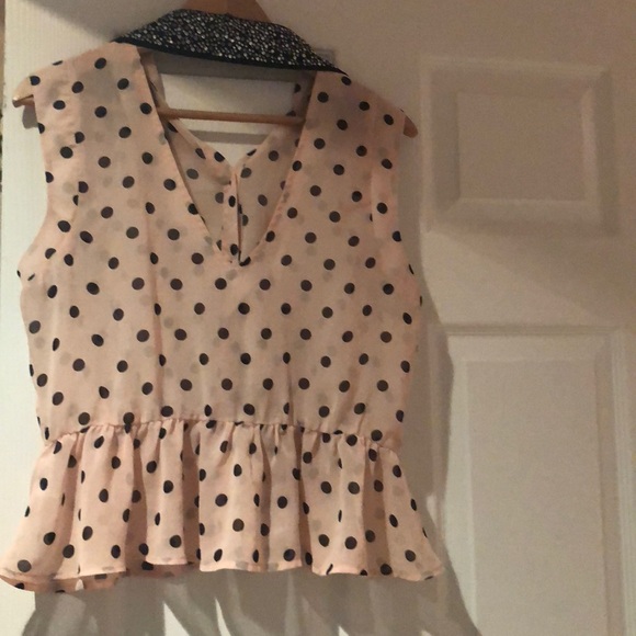 Polka Dot & Luster Button Up - Picture 2 of 2